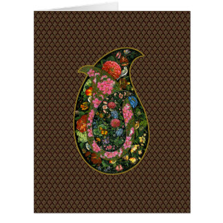 Mit Blumen und Vögeln der Kunst von Persien