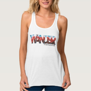 Mit Blumen WANDERN Behälter Tank Top