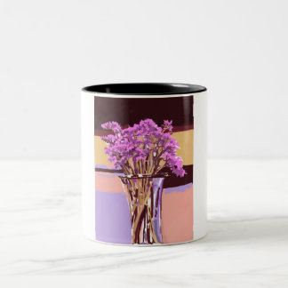 Mit Blumen Zweifarbige Tasse