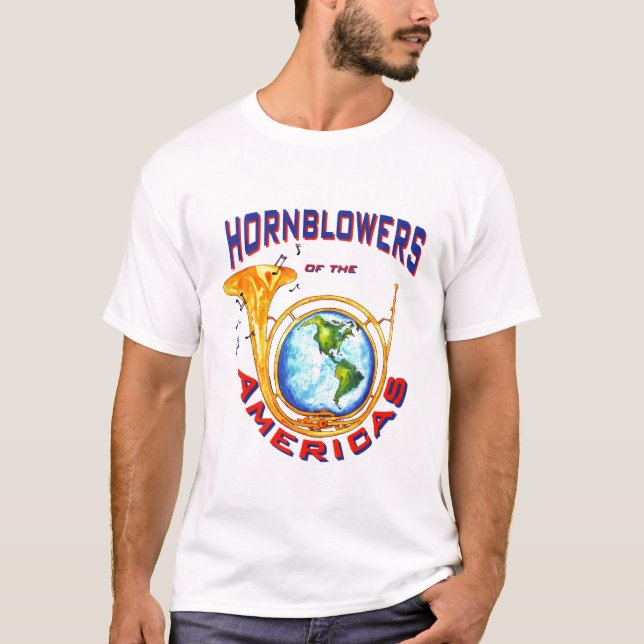 Mit Buchstaben gekennzeichnetes Hornblower Logo T-Shirt (Vorderseite)