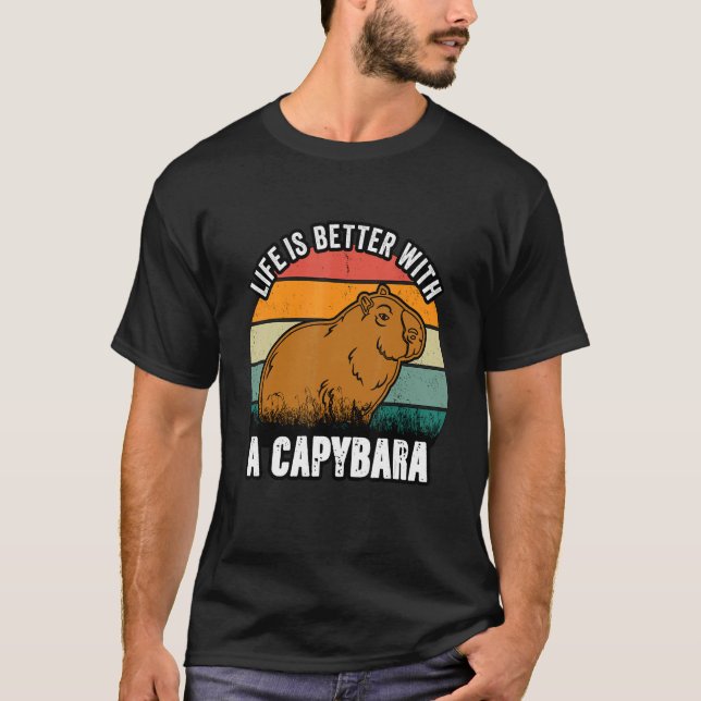 Mit Capybara Capybara T-Shirt (Vorderseite)