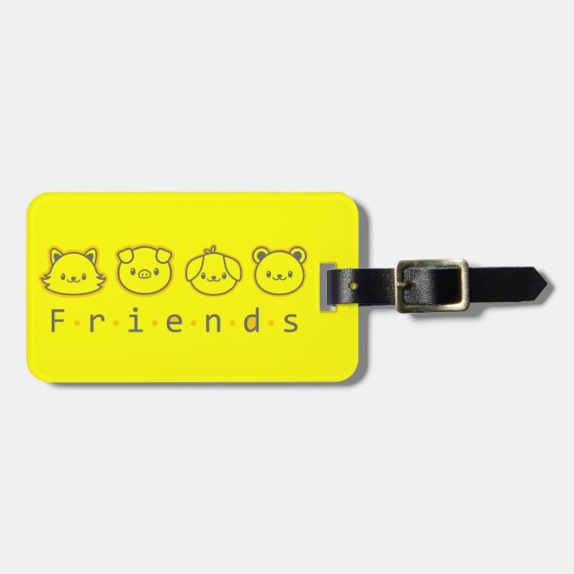 Mit Case-Mate-iPhone-Case für süße Tier-Freunde Gepäckanhänger (Vorderseite horizontal)