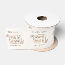 Mit Country-Club-Charm gebacken | Beige Braun Rust Satinband