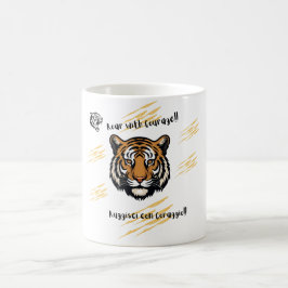 Mit Courage Tiger Kaffeetasse