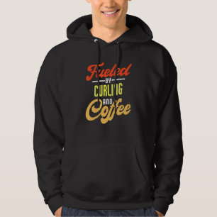 Mit Curling und Kaffeemaschine gespeist Hoodie