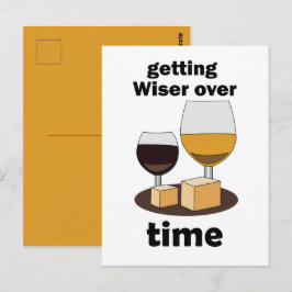 Mit Dem Alter Perfekt Werden Mit Der Zeit Weiser W Postkarte