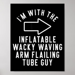 mit dem aufblasbaren wackelnden Arm schwenkenden R Poster