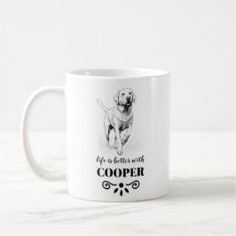 Mit dem benutzerdefinierten Dogennamen ist die Leb Kaffeetasse