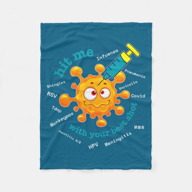 Mit dem besten Treffer Schuss Apotheker Apotheken  Fleecedecke (Vorderseite)