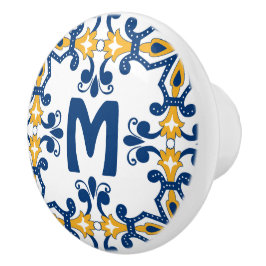 Mit dem ersten 💛 💙 blauen und gelben Azulejos Keramikknauf