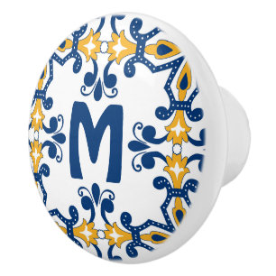 Mit dem ersten 💛 💙 blauen und gelben Azulejos Keramikknauf