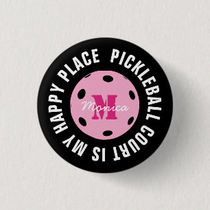 Mit dem ersten Pickleball Court ist mein glücklic Button