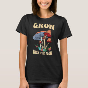 Mit dem Flow Magic Psilocybin Pilze Vint wachsen T-Shirt