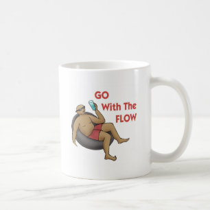 Mit dem Fluss gehen Kaffeetasse