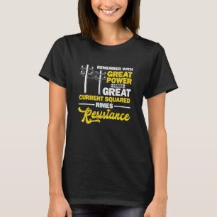 Mit dem großen Power kommt der Strom großartig T-Shirt
