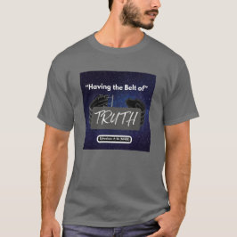 Mit dem Gürtel der Wahrheit - kurzer Sieb Med Gray T-Shirt