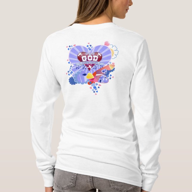 Mit dem Herzen Gottes T-Shirt (Rückseite)