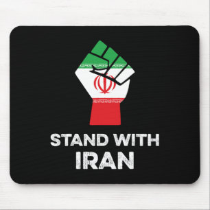 Mit dem Iran-Shirt protestet die weibliche Gleichb Mousepad