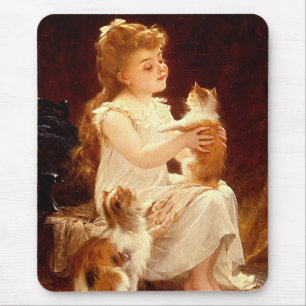 Mit dem Kätzchen spielen Mousepad