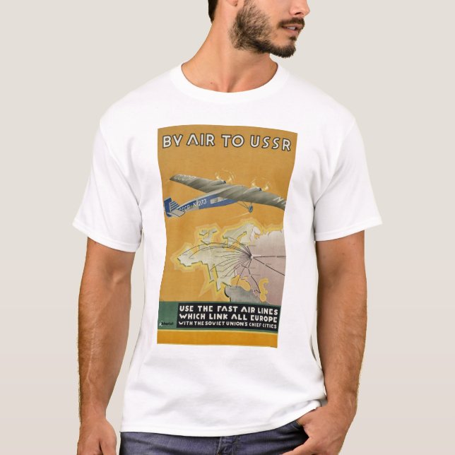Mit dem Luftverkehr in die UdSSR T-Shirt (Vorderseite)