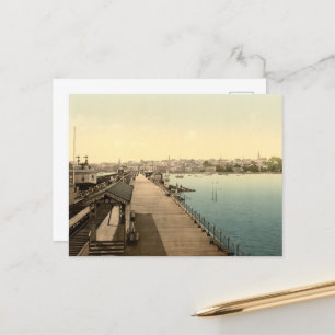 Mit dem Rad vom Pier, Insel Wight, England Postkarte