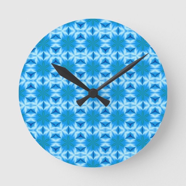Mit dem Schnee tanzen Runde Wanduhr (Vorderseite)