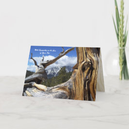 Mit dem Verlust von Beileid Berg Thru Baum Karte