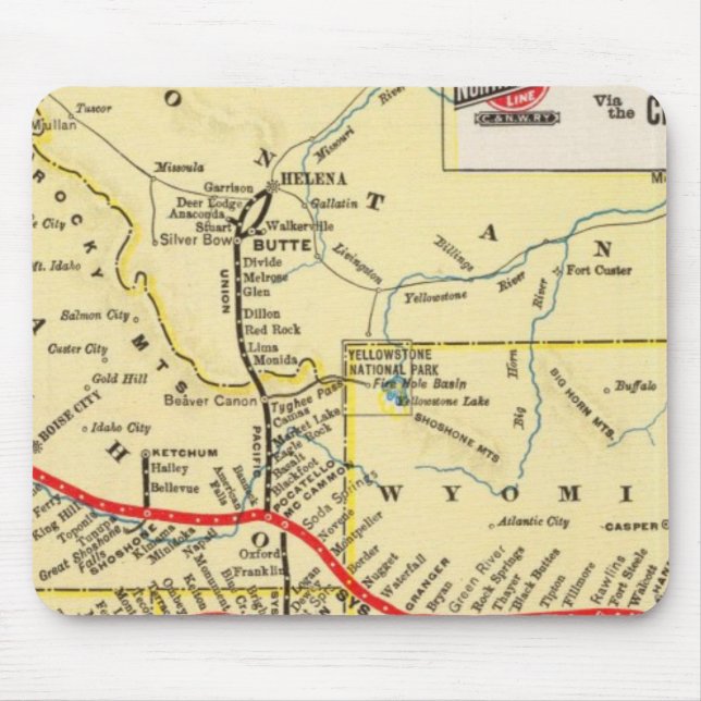 Mit dem Zug nach Chicago Mousepad (Vorne)