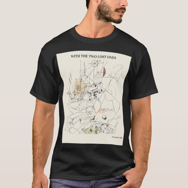 MIT DEN BEIDEN VERLORENEN VON PAUL KLEE, Abstrakte T-Shirt (Vorderseite)