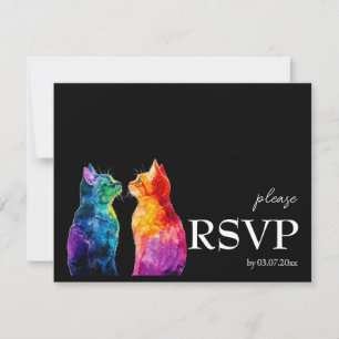 Mit den Ernährungsvorschriften. Ein Haushalt für d RSVP Karte