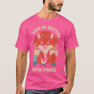 Mit den Füchsen Canidae Caninae Red Fox ist das Le T-Shirt