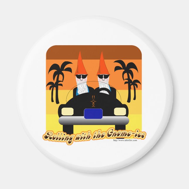 Mit den Gnom-Ies rollen Magnet (Vorne)