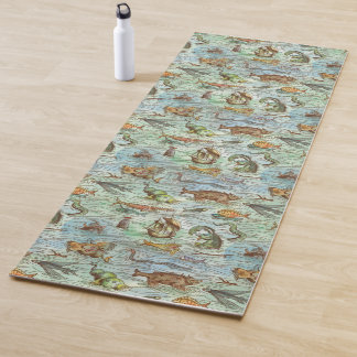 Mit den Monstern der Naughty Sea die Waves reiten Yogamatte