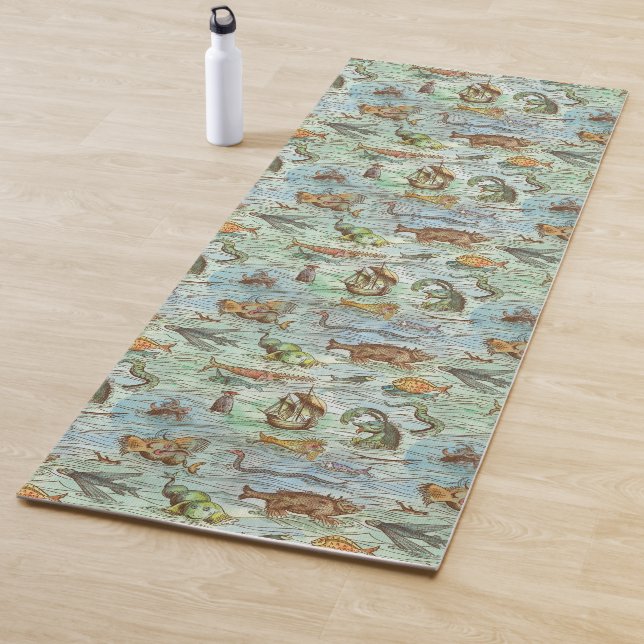 Mit den Monstern der Naughty Sea die Waves reiten Yogamatte (Beispiel)