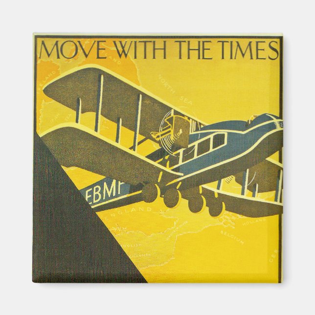 Mit den Zeiten fortfahren Magnet (Vorne)