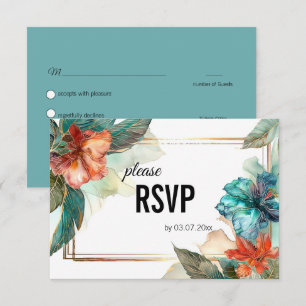 Mit der Diätauswahl Hibiskus Serenade Paradies RSVP Karte