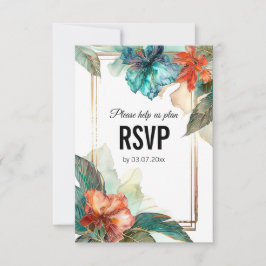 Mit der Diätauswahl Hibiskus Serenade Paradies RSVP Karte