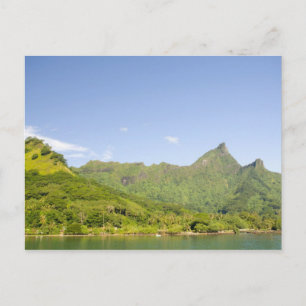 Mit der Fähre auf dem Weg nach Moorea, Französisch Postkarte