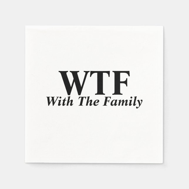 Mit der Familie Napkins Serviette (Vorderseite)