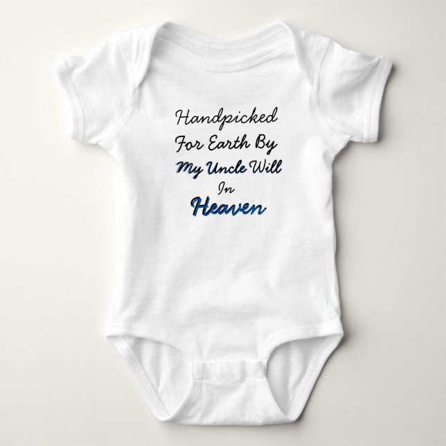 Mit der Hand gepflückt vom Himmel von meiner ..... Baby Strampler (Vorderseite)