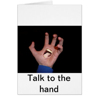 Mit der Hand reden