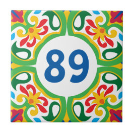 mit der Hausnummer Azulejos, dekorative Muster, Fliese
