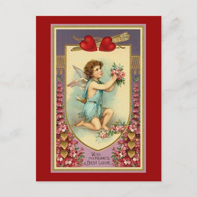 Mit der Liebe meines Herzens Postkarte (Vorderseite)