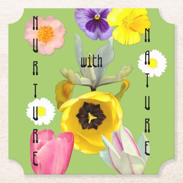 Mit der Natur aufwachsen  Untersetzer (Vorderseite)