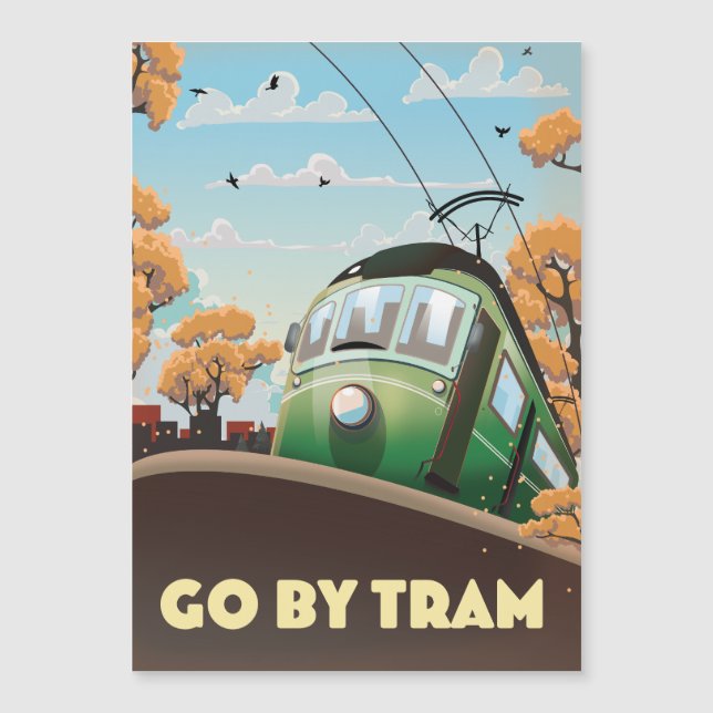 Mit der Straßenbahn fahren Magnetkarte (Vorderseite)