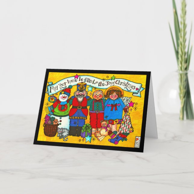 Mit der Weihnachtskarte gefüllt Karte (Vorderseite)