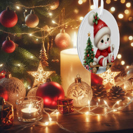 Mit der Weihnachtsmäuse in den festlichen Geist ei Ornament