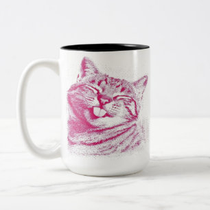 Mit der Zeit infiziert Retro Anime-Ästhetik Kaffee Zweifarbige Tasse