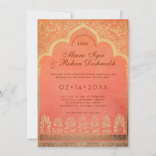 Mit Details Marigold Harmony Einladung