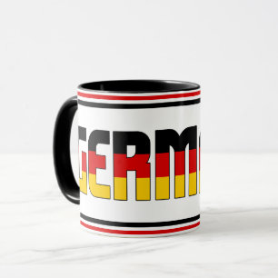 "Mit Deutschland schlürfen" Patriotischer Kaffee Tasse